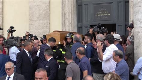 Andrea Purgatori, i funerali a Roma alla .